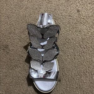 Silver sandals